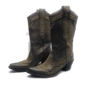 Roper women’s size 7 studded cowgirl boots